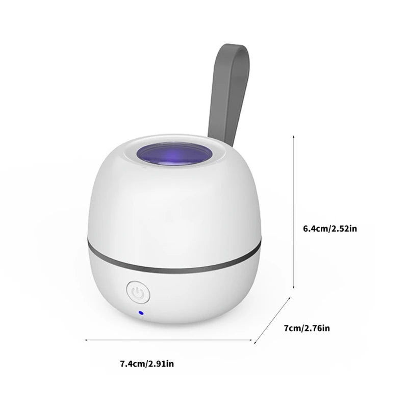 Portable Baby Pacifier Sterilizer Box Mini UV Light Sterilizer Box for Baby Pacifier, Bottle Nipples, Teethers Breast Pump