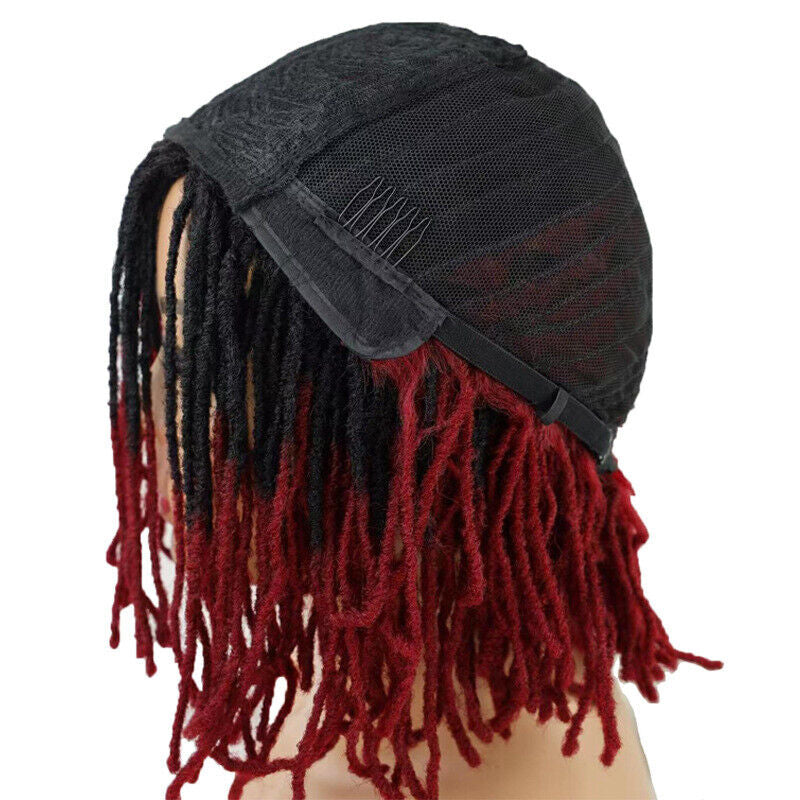Short Afro Dreadlock Wigs Braided Wigs for Black Women Brown Blonde Black Burg