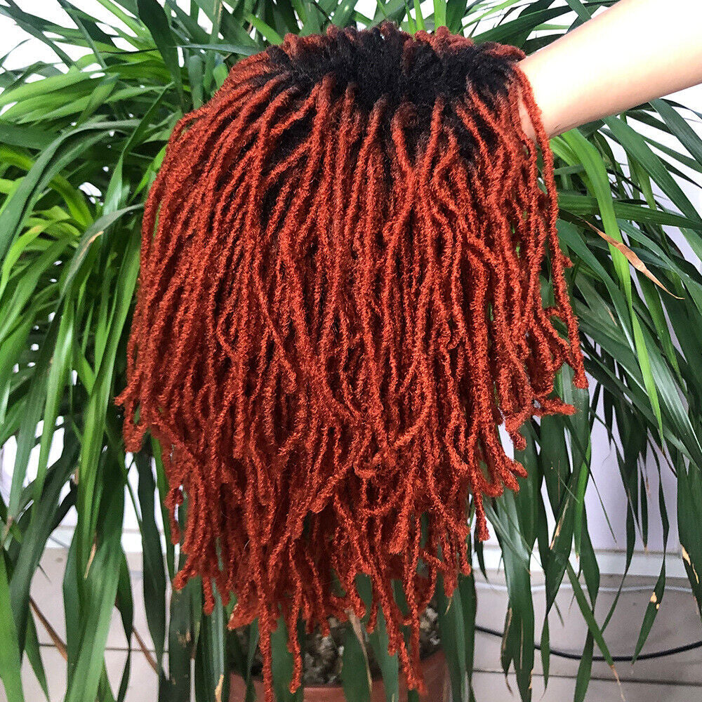 Short Afro Dreadlock Wigs Braided Wigs for Black Women Brown Blonde Black Burg