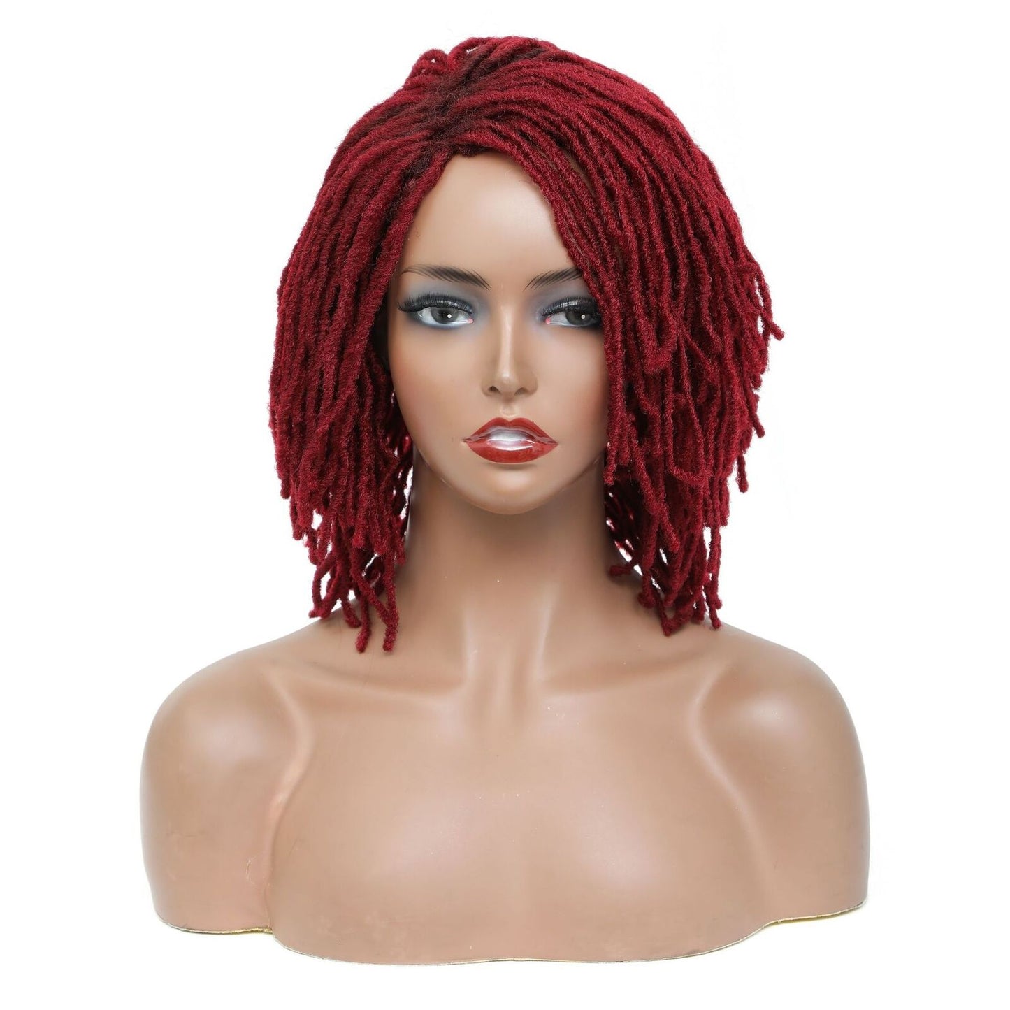 Short Afro Dreadlock Wigs Braided Wigs for Black Women Brown Blonde Black Burg