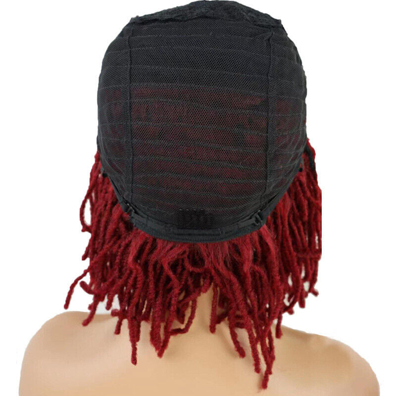 Short Afro Dreadlock Wigs Braided Wigs for Black Women Brown Blonde Black Burg