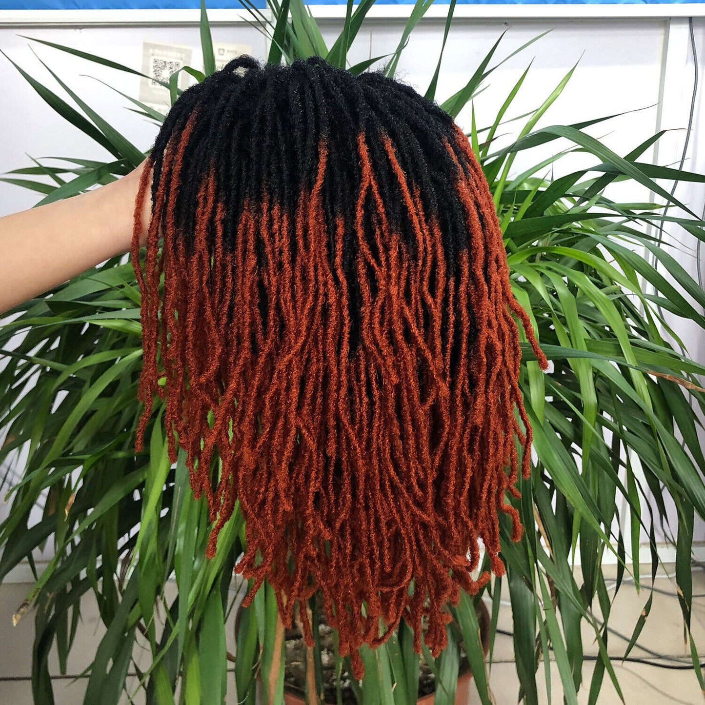 Short Afro Dreadlock Wigs Braided Wigs for Black Women Brown Blonde Black Burg