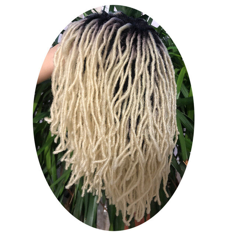 Short Afro Dreadlock Wigs Braided Wigs for Black Women Brown Blonde Black Burg