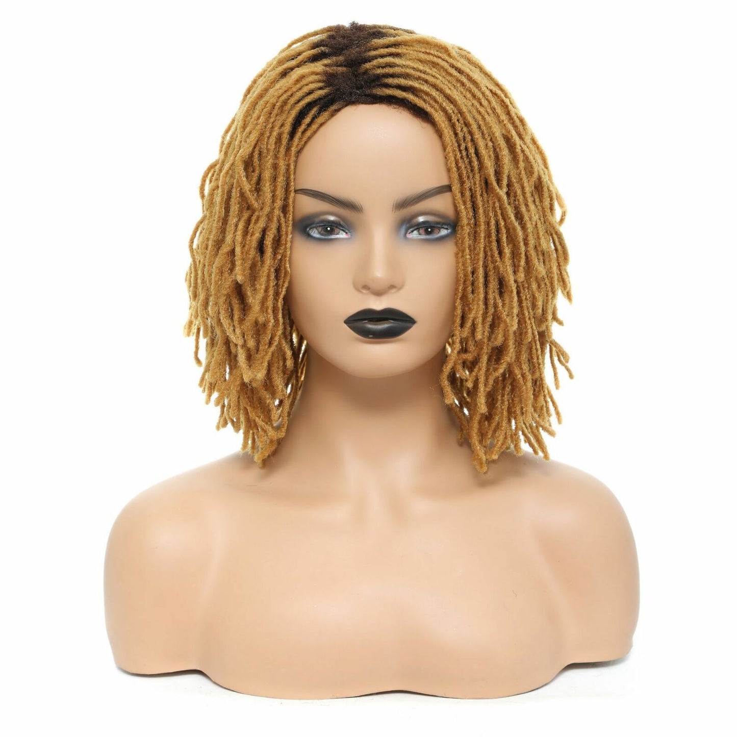 Short Afro Dreadlock Wigs Braided Wigs for Black Women Brown Blonde Black Burg