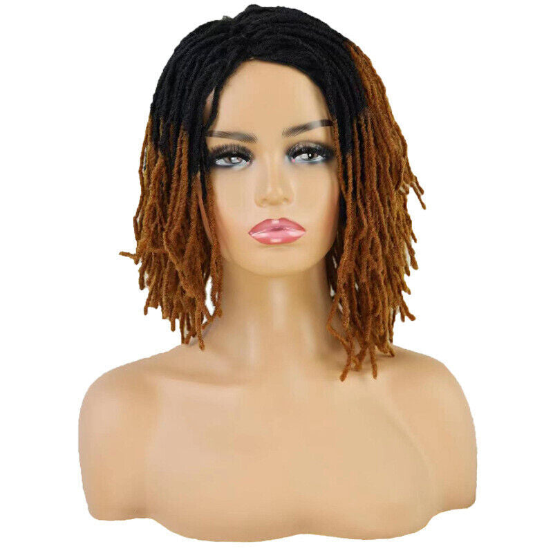 Short Afro Dreadlock Wigs Braided Wigs for Black Women Brown Blonde Black Burg