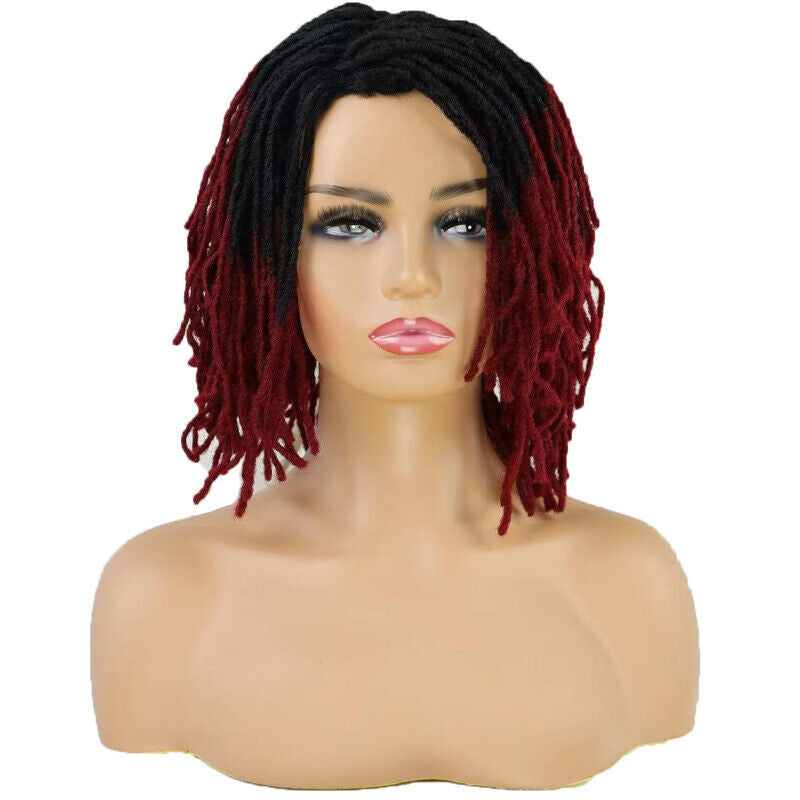 Short Afro Dreadlock Wigs Braided Wigs for Black Women Brown Blonde Black Burg